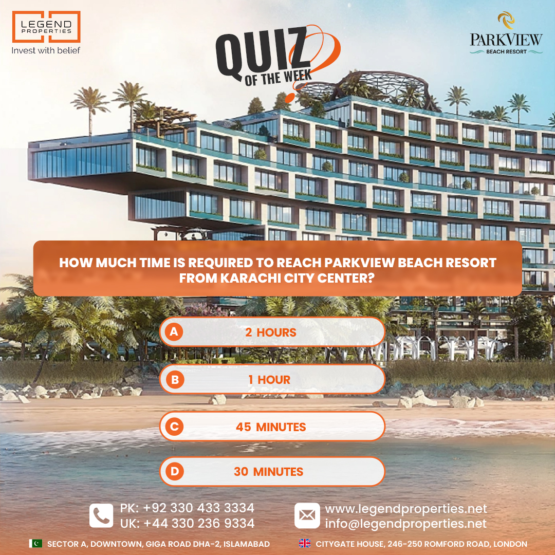 lgendproperties's tweet photo. 🧠 Quiz of the Week Challenge! Are you up for the challenge? 💡Comment below the Correct Answer and embrace the thrill of learning with our weekly quiz.

#LegendProperties #parkview #BeachResort #ExclusiveDeals #karachiluxury #karachiluxuryhomes #karachidiaries #karachibeach https://t.co/OqdlZWBB91