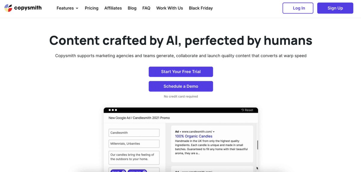 Thewebsitehome's tweet photo. 3. Copysmith:
Craft compelling marketing copy that resonates! Generate high-performing ad copy, product descriptions, email headlines, and more, powered by AI-driven insights to ensure your message captures attention and drives action. #Copysmith https://t.co/4CkAxqkkMQ
