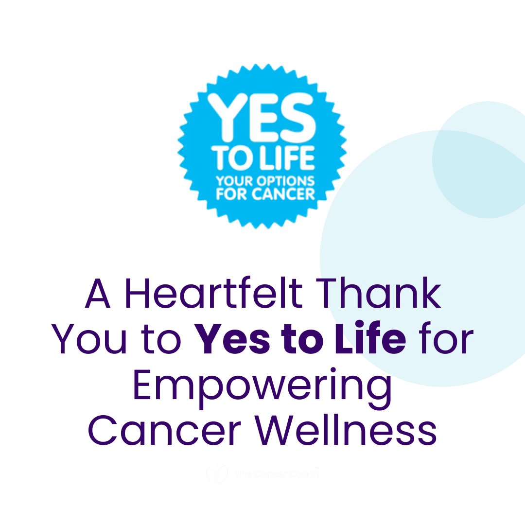 The_CancerCoach's tweet photo. 🌟 Join us in expressing heartfelt gratitude to @yestolifecharity for their unwavering support in empowering cancer wellness! 🙏🏼✨ #cancers #kickoutcancer #cancermatters #cancercare #anticancer #TOLTogether #healthtips #wellness #stressmanagement #behaviourchange https://t.co/Cnig6U7KPj