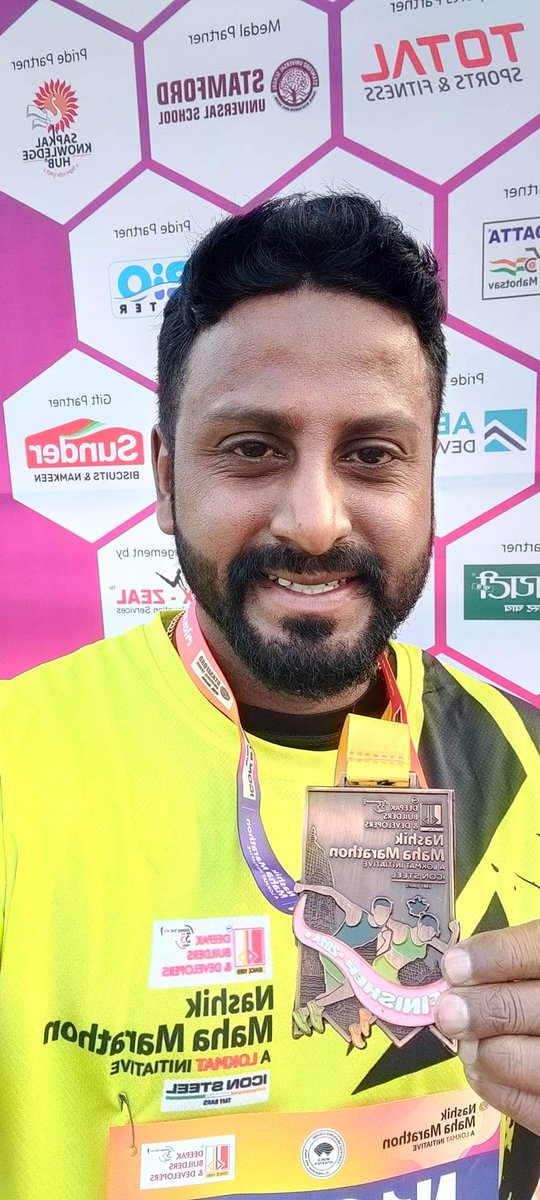 SudishNair07's tweet photo. LOKMAT
NASHIK MAHA MARATHON:- 2024
Dear Sudish Nair, Congratulations on successfully completing Nashik Maha Marathon 2024 - 10K in 01:11:24- MyRace😎💯👍🏼🏃🏻♂️🇮🇳🫡
#sudish #marathon #runing #Indiadeafplay @SudishNair07 @SudishNair8 @sudish https://t.co/eP4Dz9xn3i