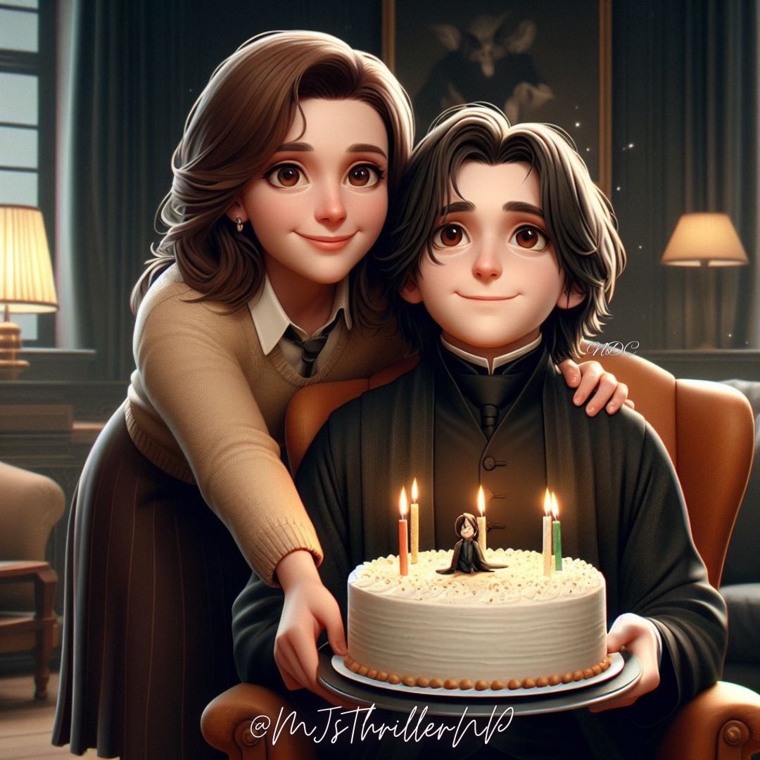 MJsThrillerNP's tweet photo. Here’s to the birthday boy! Happy Birthday Severus! 🥳🎉
#SeverusSnape #DigitalArt #FanArt #HarryPotter #Slytherin #ArtificialIntelligence #SnapeArt #AIArt #ProfessorSnape #PotionsMaster #HalfBloodPrince #BingApp #Dalle3 #AI https://t.co/VXfxyc2aKY