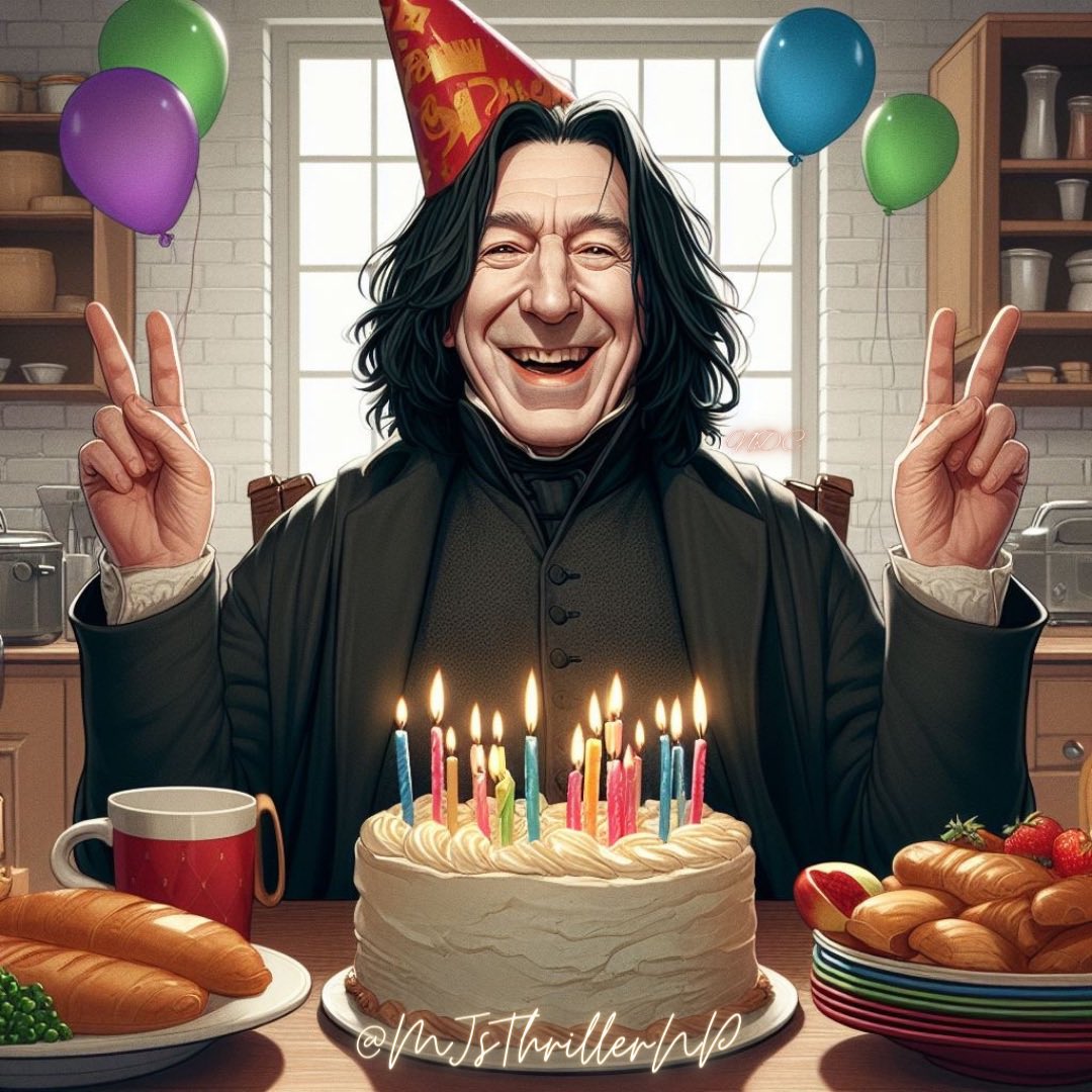 MJsThrillerNP's tweet photo. Here’s to the birthday boy! Happy Birthday Severus! 🥳🎉
#SeverusSnape #DigitalArt #FanArt #HarryPotter #Slytherin #ArtificialIntelligence #SnapeArt #AIArt #ProfessorSnape #PotionsMaster #HalfBloodPrince #BingApp #Dalle3 #AI https://t.co/VXfxyc2aKY
