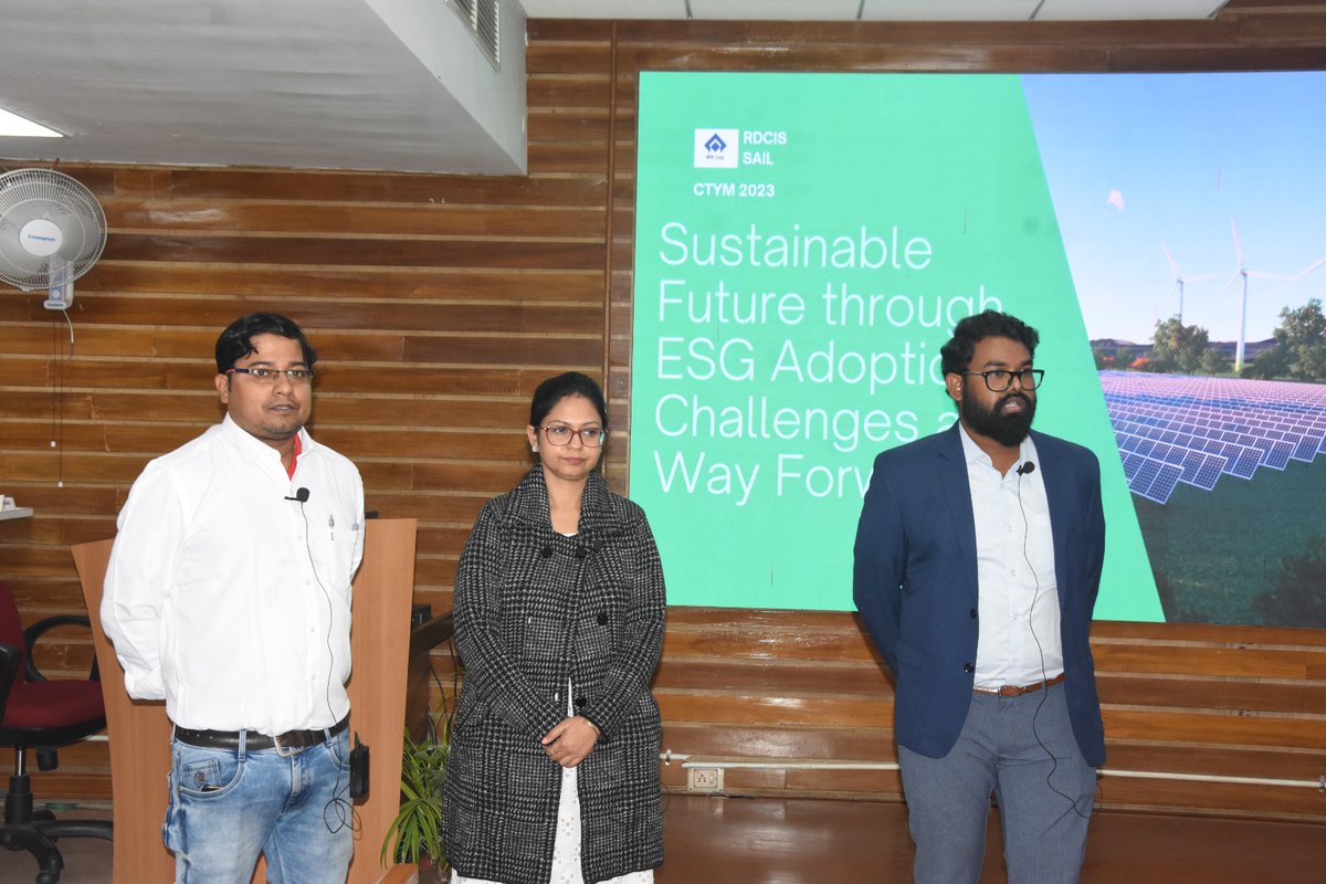 SAILranchi's tweet photo. The Pre-final round of the Chairman's Trophy of Young Managers 2023-24 for Production and Services Unit was conducted on Jan 8 at MTI, showcasing the talent and dedication of exceptional teams🏆 #CTYM #SuccessStory #YoungManagers https://t.co/kLvjZDWS6a