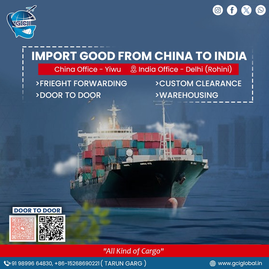 Embarking on a journey of global trade with GCI Global 🌐✈️ Bringing quality goods from China to India. Seamless imports, boundless possibilities!

For any query :
Call us - +91 9899664830
Visit at: gciglobal.in

#GlobalTrade #GCIImports #QualityGoods #CargoConnections