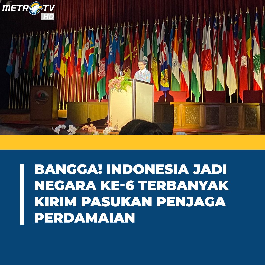 Metro_TV's tweet image. Indonesia terus meningkatkan jumlah Pasukan Penjaga Perdamaian (peacekeepers) PBB. Dari ke-16 besar pada akhir 2014, menjadi 6 besar pada akhir November 2023. Angka ini naik sangat signifikan dan sesuai dengan prioritas diplomasi perdamaian Indonesia.

#peacekeepers #pbb #kemlu