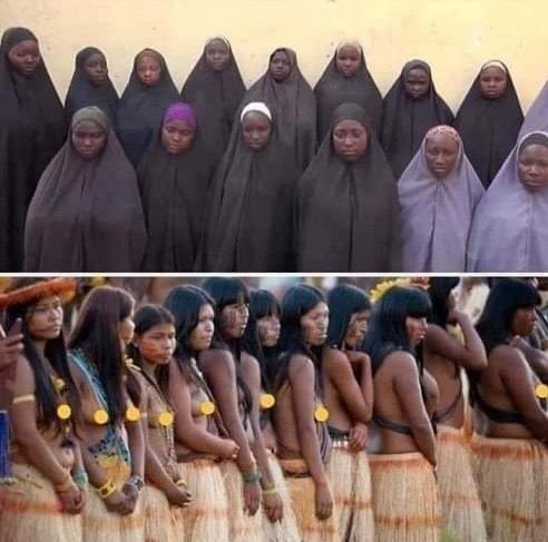 Nijerya'da doğsa üstteki gibi, Amazon ormanlarında doğsa alttaki gibi yaşayacaklar. 

Din, en basit haliyle bir coğrafya meselesidir !