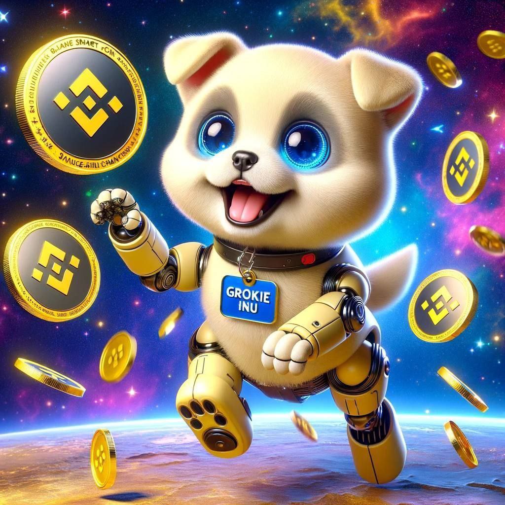 moonshillzx's tweet photo. @BNBSwap @PancakeSwap Get ready to witness the x1000 moonshot 🐶🤖 – @grokieinu is the gem that's set to amplify your gains and redefine your crypto experience!

🟢 Lp locked 5 years
🟢 Low tax with reflections

#Grokieinu #BNB https://t.co/AdwXTkjhjp