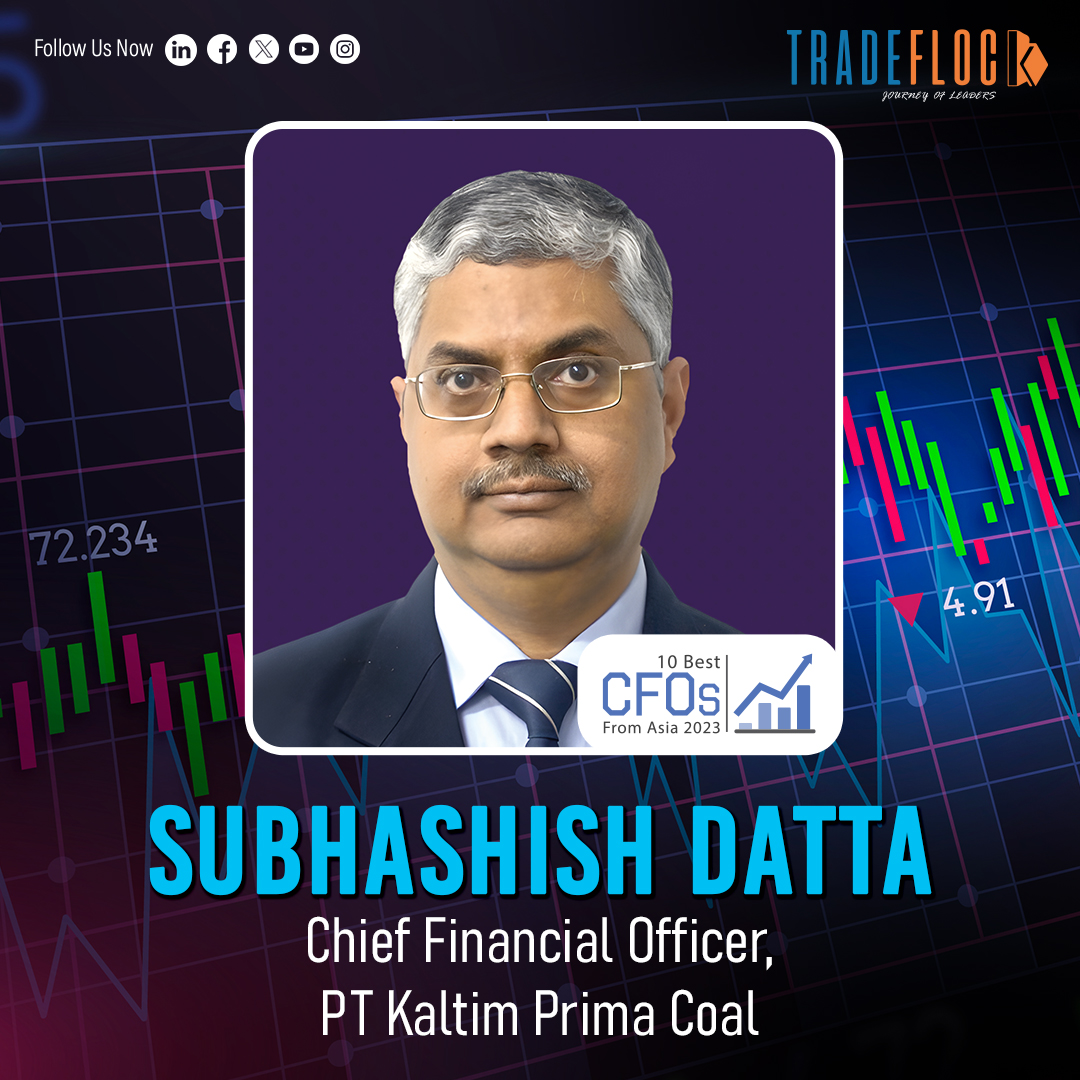 TradeFlock's tweet photo. Celebrating Asian financial acumen with Subhashish Datta of PT Kaltim Prima #Coal in our latest edition. His unique vision redefines the #CFO role. Explore his #journey in our magazine.
#AsianFinance #SubhashishDatta #TopCFOs2023
https://t.co/aUithJofOx https://t.co/KH3TAj2u29