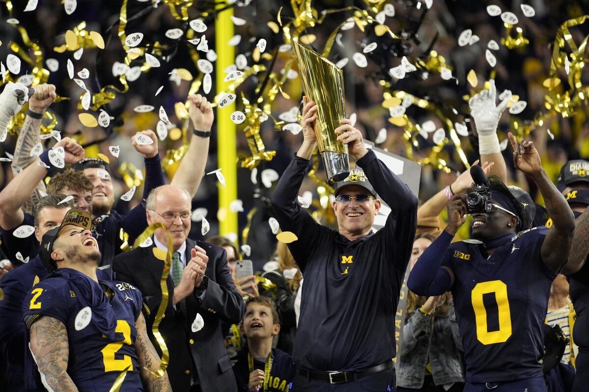We’re going to be looking back at 2023 Michigan highlight reels in a few years

Without a HOF head coach for 6 games for buying a recruit a cheeseburger and a scandal that there’s no proof he was involved in…

Drew a 1 seed in the CFP and is rewarded with a matchup against Nick