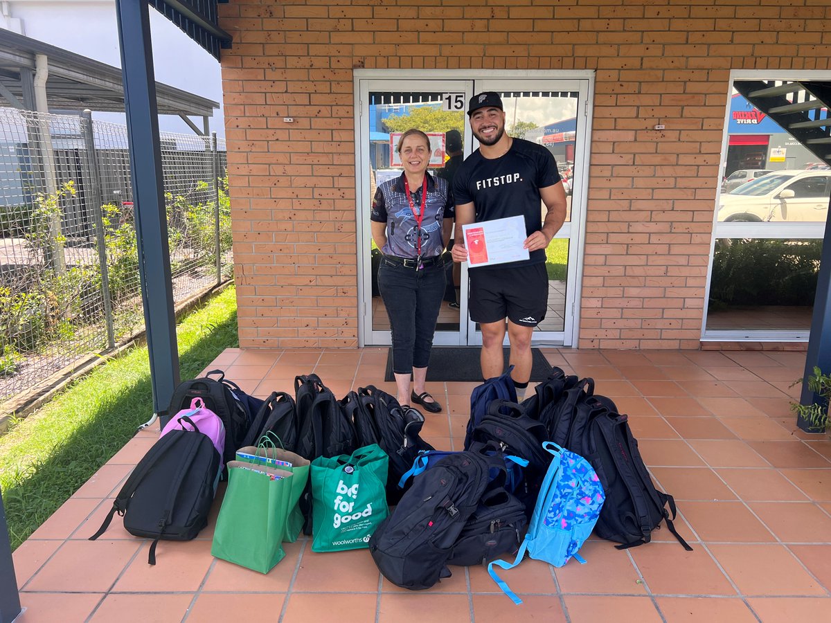 The wonderful team at FitStop Rural View Mackay has generously donated back to school backpacks to our Mackay Family and Child Connect (FaCC) Act for Kids! Thank you so much for your generosity, FitStop ❤️🙌

#Community #Support #ThankYou