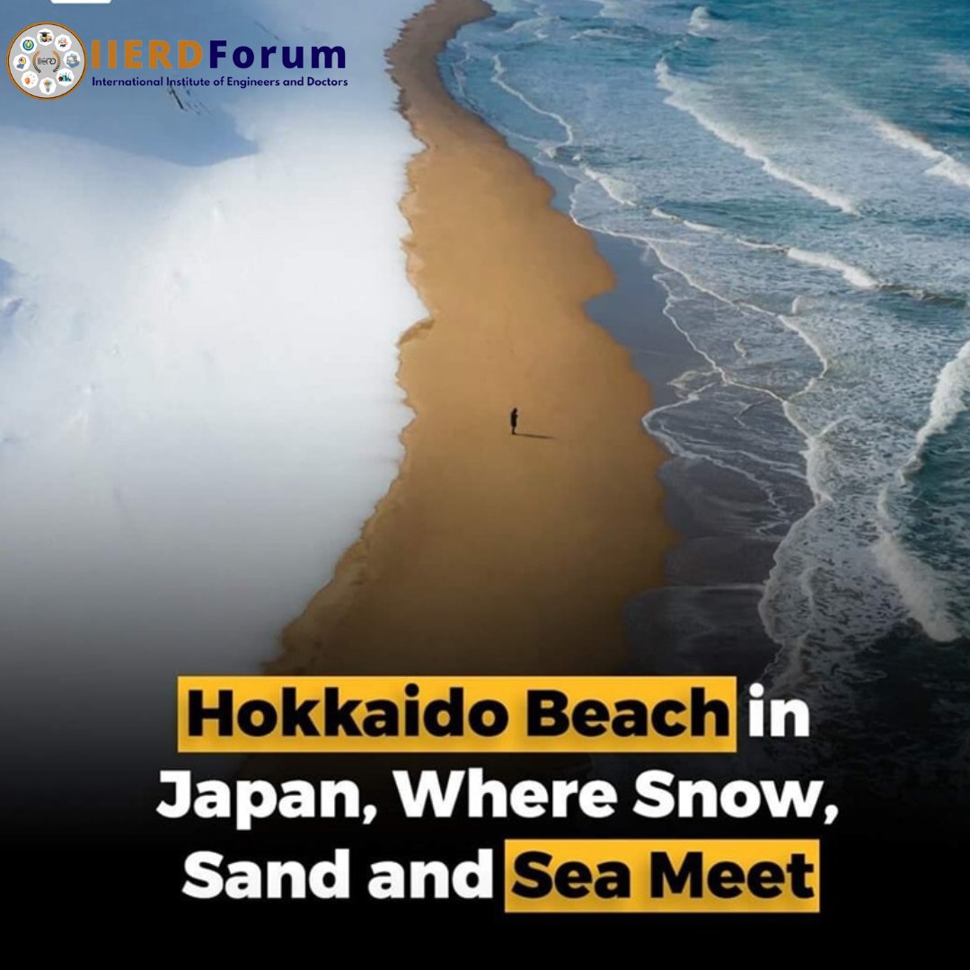 iierdconference's tweet photo. An amazing island in Japan has a unique beach where sand and snow combine to create an uncommon sight.

Follow @iierdconference for more.

#tech #japan #sea #iierdconference https://t.co/7hlz1zGcWJ