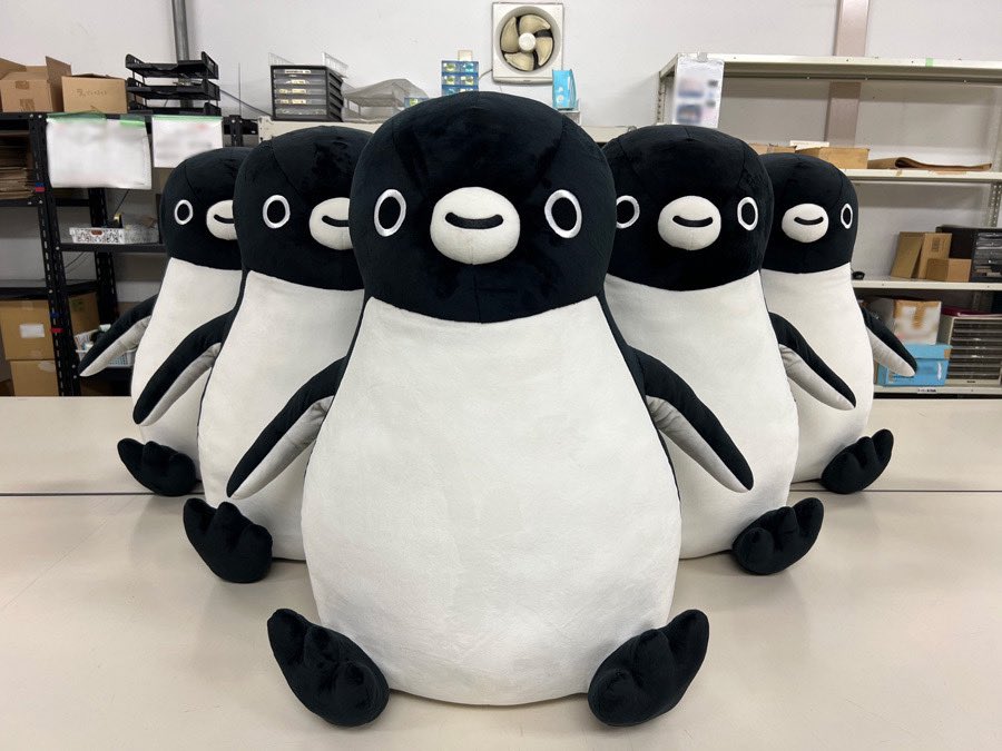 特大ぬいぐるみ、それぞれのおうちへ、旅立ちの準備が整ってまいりまし