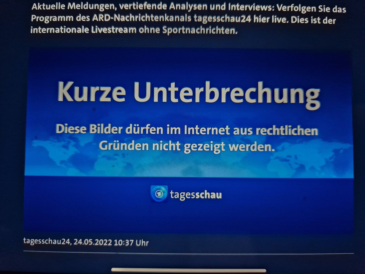 Tassaia_NeWo's tweet image. #Tagesschau 
#tagesschau24
Dieses mal unter zwei Tags....wieder Standbild, was ist los? Ist da ne Stelle frei zufällig? Es scheint ja keine größeren Anforderungen an die Stelle zu geben, der zweite Tag in Folge dieses Bild der Unfähigkeit?
