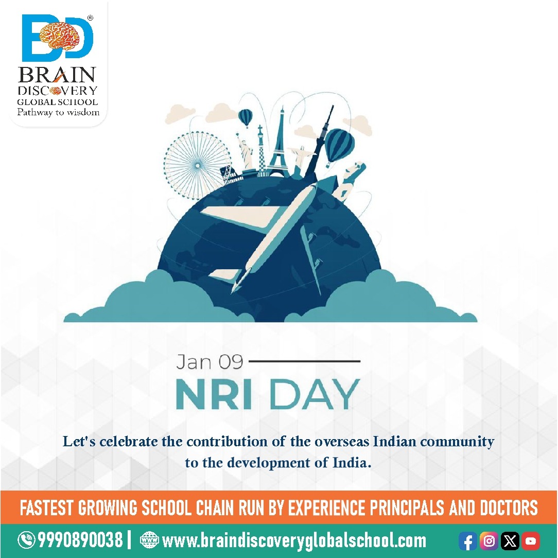 Pravasi Bharatiya Divas or NRI day is a celebratory day observed on 9 January by the Republic of India to mark the contribution of the Overseas Indian community towards the development of India.
#NRIDay
#NRICommunity
#GlobalIndian
#NRIpride
#DiasporaDay
#IndianAbroad
