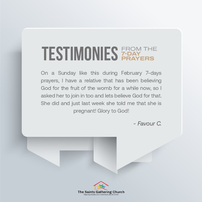 tsgc_global's tweet photo. Testimonies from 7 days of prayer 2023. 

Read below 👇 the good things God did in the lives of some brethren during our 7 days of prayer in 2023. 

We have begun praying for this January. Join us daily on Mixlr by 5 AM and 9 PM. 

Thank you, Lord Jesus. https://t.co/sXJSlLvfeu