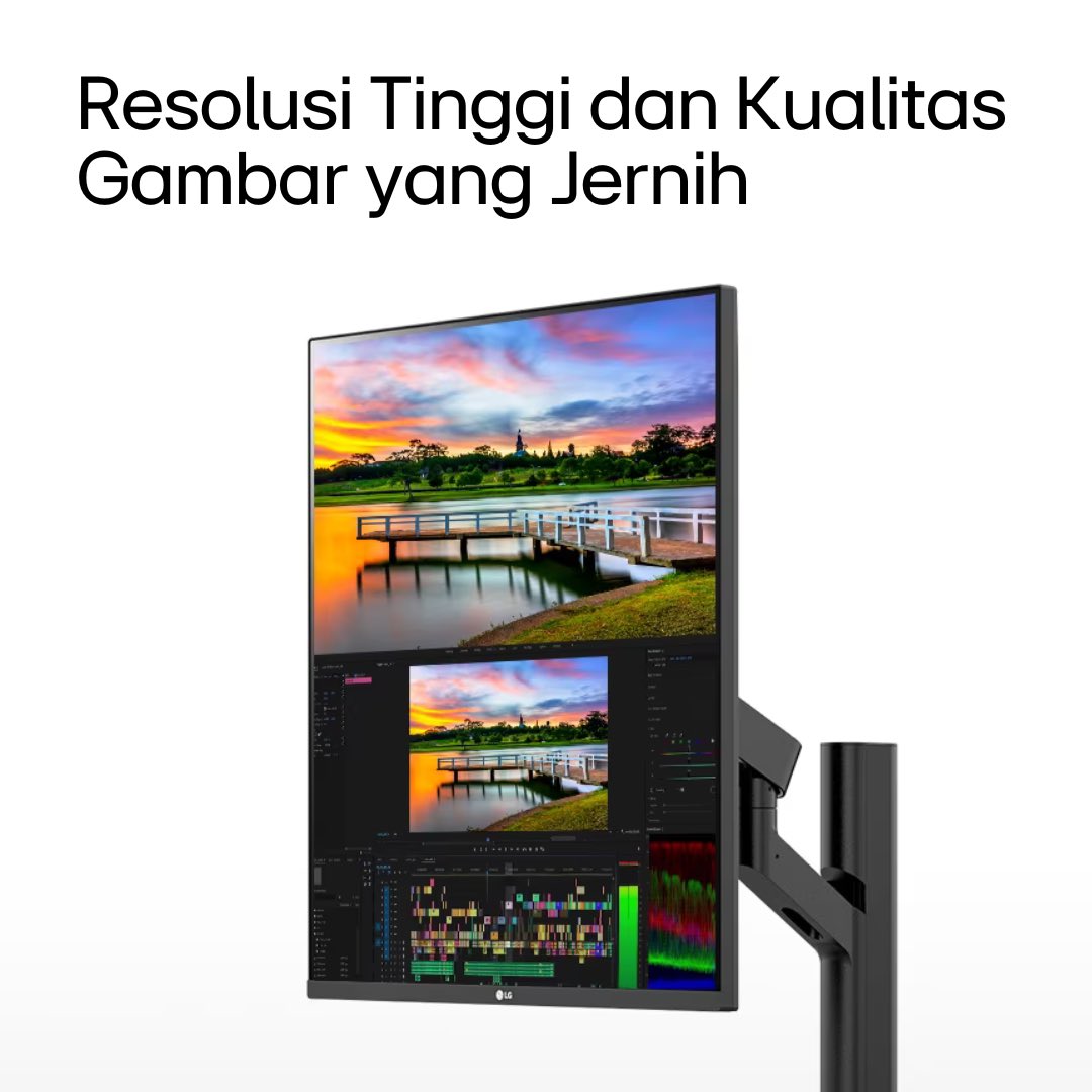 lgeindonesia's tweet photo. #LGDualUpMonitor #28MQ780 membuat multitasking jadi seru dengan dua tampilan sekaligus. Resolusi tajam dan desain ergonomis membuat pengalaman kerja semakin menyenangkan.
Klik: https://t.co/tNucwiEltG
#LifesGood #LG #LGIndonesia #LGDualUpMonitor #28MQ780 https://t.co/cmpRpXEz4p