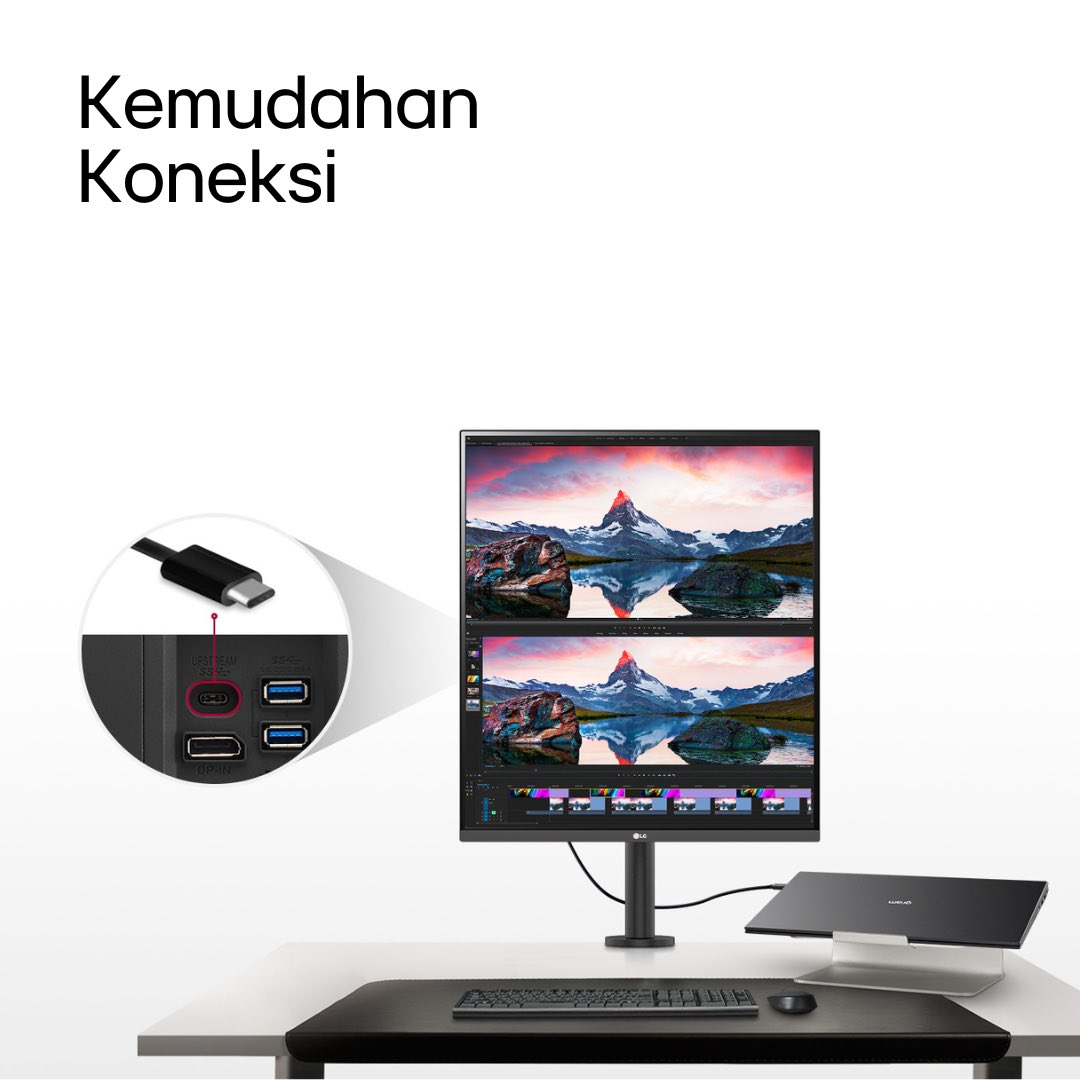 lgeindonesia's tweet photo. #LGDualUpMonitor #28MQ780 membuat multitasking jadi seru dengan dua tampilan sekaligus. Resolusi tajam dan desain ergonomis membuat pengalaman kerja semakin menyenangkan.
Klik: https://t.co/tNucwiEltG
#LifesGood #LG #LGIndonesia #LGDualUpMonitor #28MQ780 https://t.co/I8Q1Rvjf8n