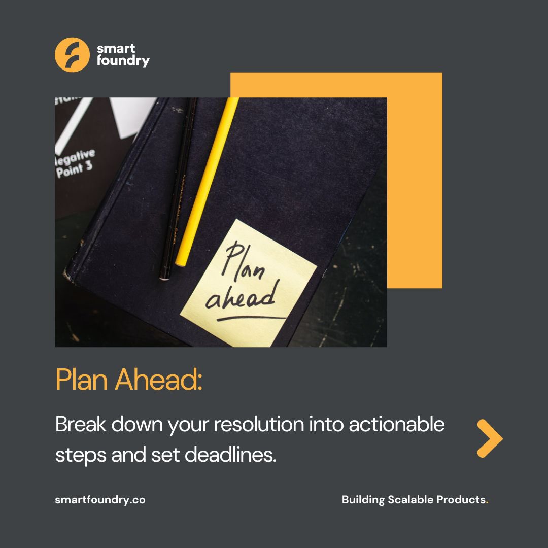 SmartFoundry_'s tweet photo. New year, new goals, better strategies!💪🏽 Here are keys to make those resolutions stick. Let's crush those goals together!
#newyear #newyearresolution #newyearresolutions #2024goals #milestones #achievement #resolution #crushinggoals #smartfoundry #productmanagement https://t.co/RqF7ugMk11