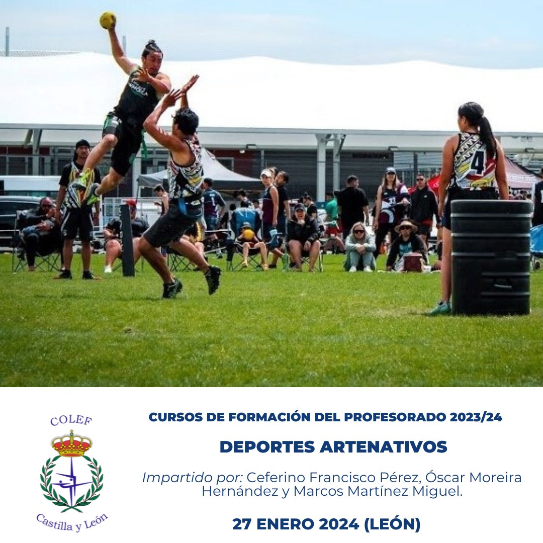 💪 ¡ÚLTIMAS PLAZAS! 💪

✅Goubak: deporte colectivo de colaboración oposición-regulada.
    Fin plazo: miércoles 10 enero 9h.

✅ Deportes ARTEnativos.
     Fin plazo: miércoles 17 enero 9h.

Info: colefcastillayleon.es