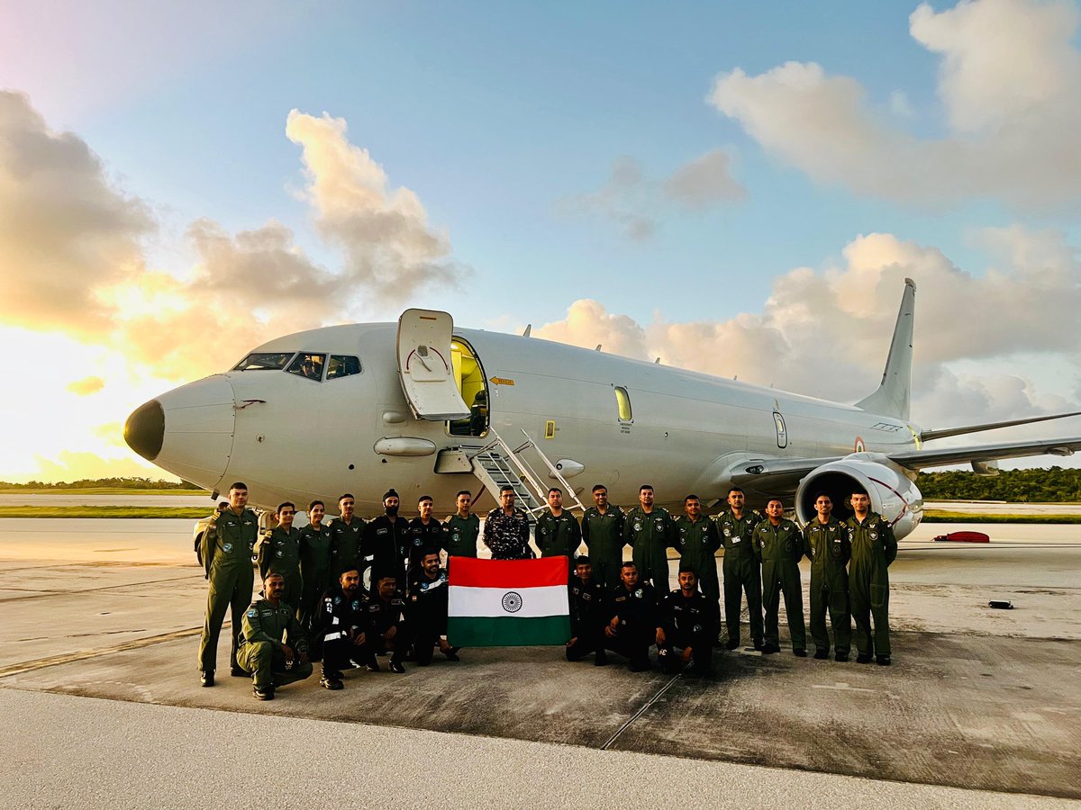 RealBababanaras's tweet photo. Indian Navy : #IndianNavy's #P8I landed at Guam, #08Jan 24, to participate in Ex #SeaDragon_24.
The exercise aims to enhance synergy & #Interoperability amongst participating navies from #US, #Australia, #SouthKorea & #Japan through professional interactions on ground & in air. https://t.co/xtZgQrgpoJ