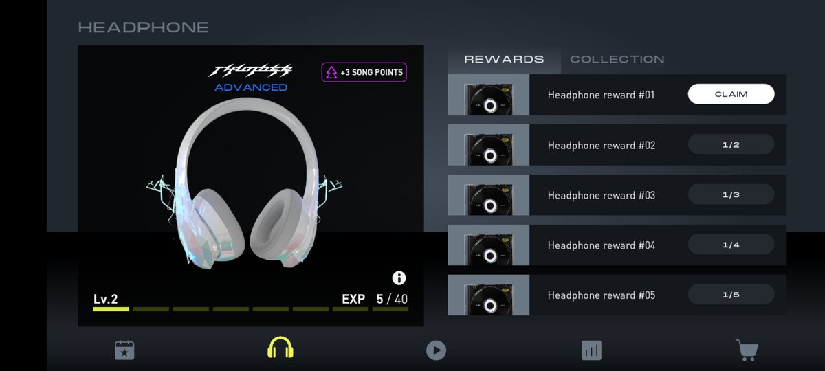 hamachi_walking's tweet photo. @ohyeah3 @debeats_com @web3games ヘッドホンのレベリングによるリワード曲は受け取ってます？（一応 https://t.co/SWvw0amSZs