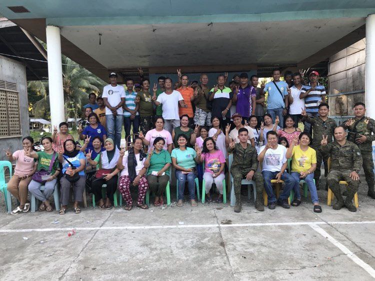 SixCmo's tweet photo. 63RD CMO COMPANY CONDUCTS INFORMATION AWARENESS IN BRGY. KANIPAAN, PALIMBANG, SULTAN KUDARAT https://t.co/08ELDkJTP0