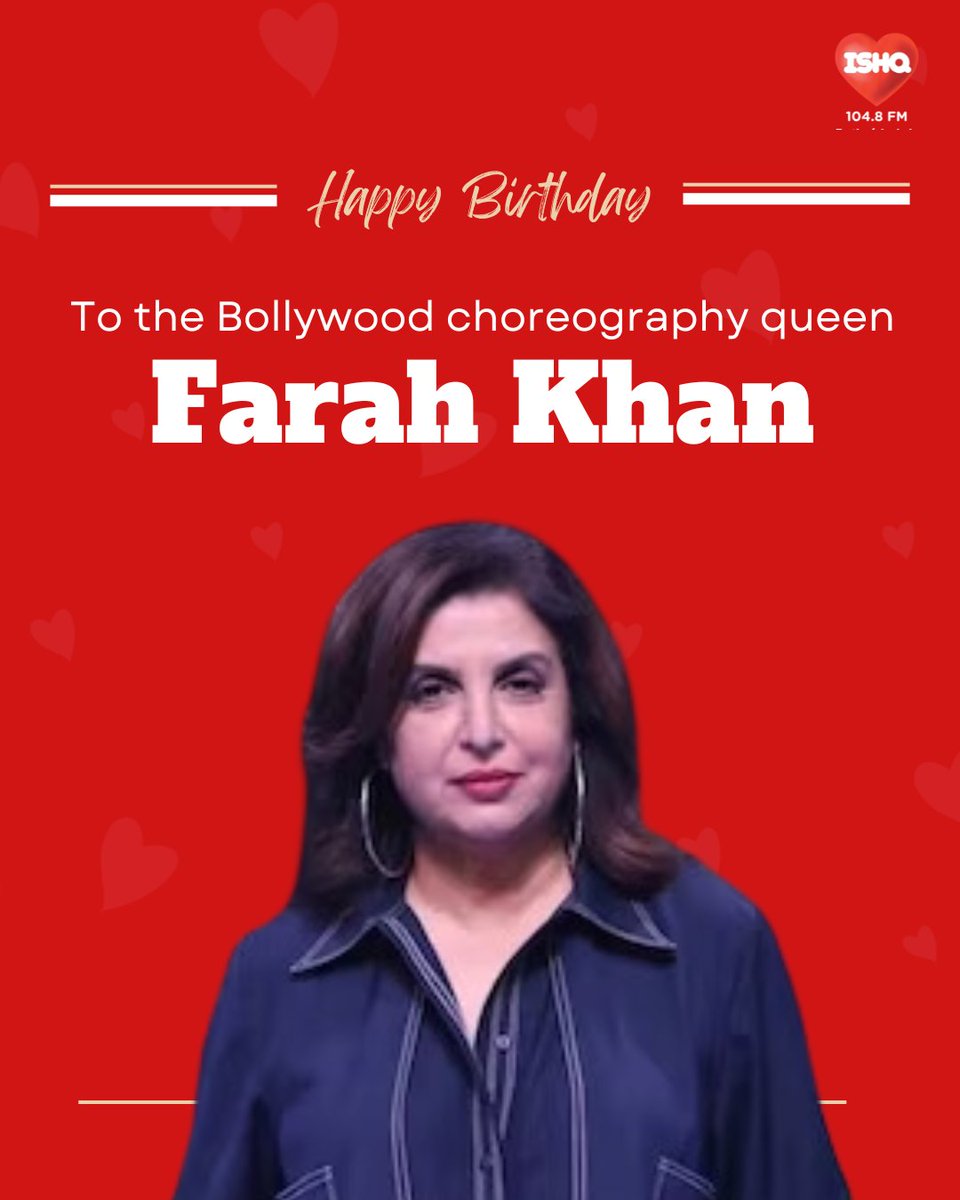 Happy Birthday to the choreographer of life's most fabulous moments, @TheFarahKhan ! 💃✨
.
.
.
#birthday #farahkhan #farahkhanbirthday #sheelakijawani #QueenFarah  #BollywoodQueen1 #celebritybirthdays #DigitalTransformation #DigitalBirthday