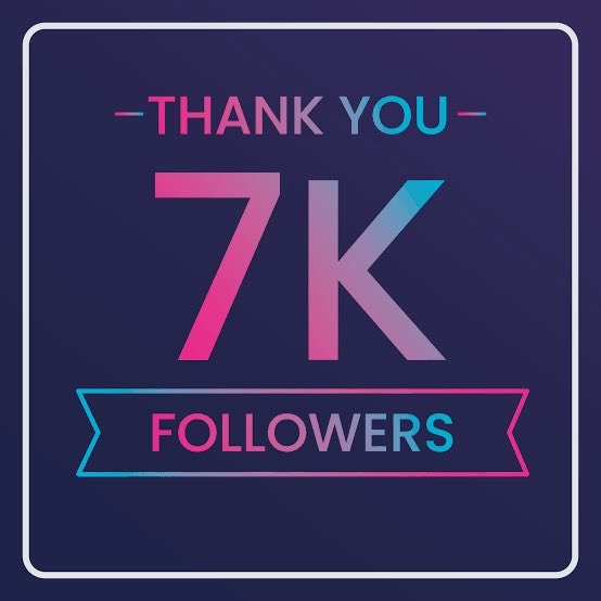 Thank you for 7k Followers 🔥🎁

Im happy to give out 10 free lifetime access to my VIP Telegram channel! (Serious traders only)
Usually 220$/month but you can access it for free.

• Criteria to enter:
  - Follow me
  - Like, retweet and comment your trading results
  - Follow