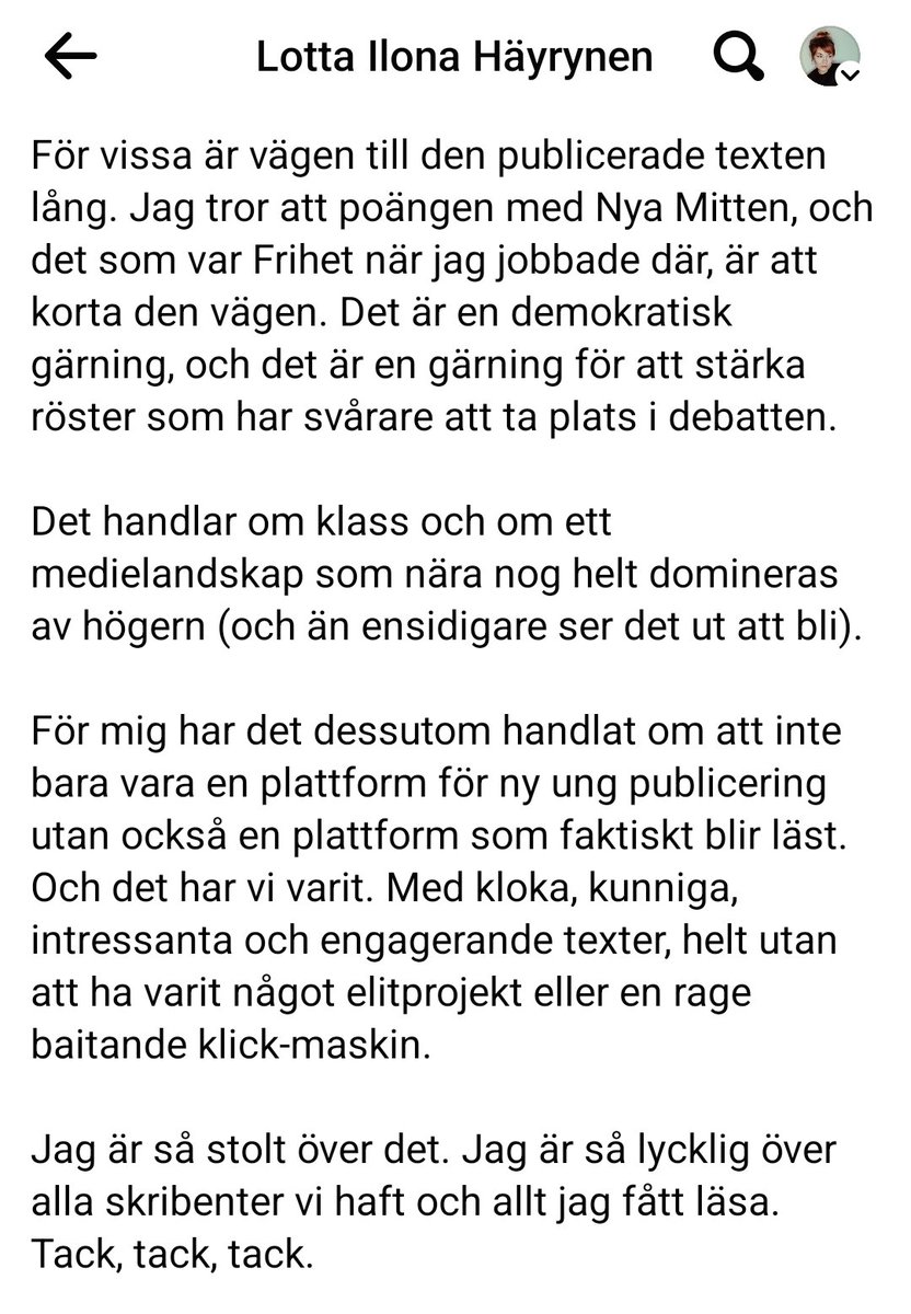 Lotta Ilona Häyrynen tweet media