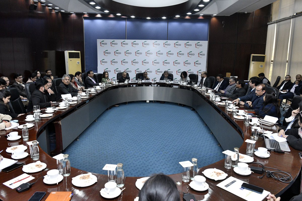 ficci_india's tweet photo. FICCI organized an exclusive interaction with Mr Gopal Baglay, High Commissioner-Designate to Australia at Federation House, New Delhi. https://t.co/Qap6e63U9D