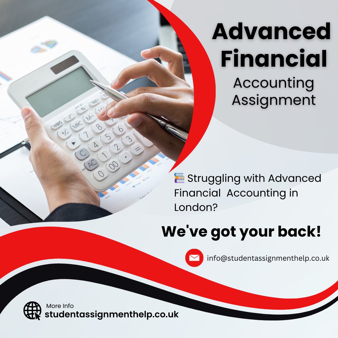 studentassignm1's tweet image. 📚 Struggling with Advanced Financial Accounting in London? We've got your back! 💼💡 Explore the world of numbers with confidence, as our experts at StudentAssignmentHelp.co.uk are here to assist you.
#StudentAssignmentHelp #FinancialAccounting #LondonStudents #AssignmentHelp