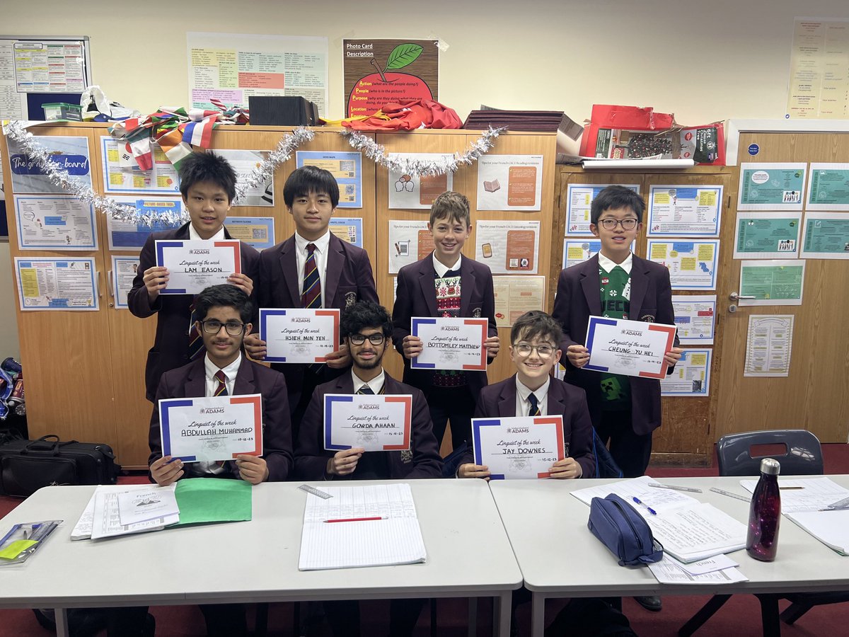 HA_FrenchDept's tweet photo. What a marvellous way to start this half-term! Huge congratulations to our year 9s for receiving their nominations of #LinguistOfTheWeek 🏆 - We are extremely proud of you all. Well done! Bravo!👏 #ProudTeacher #SmashingStartToTheTerm  #ñCelebratingSuccess #HardWorkPaysOf 😊👍🇫🇷 https://t.co/bwqTgq7iAv