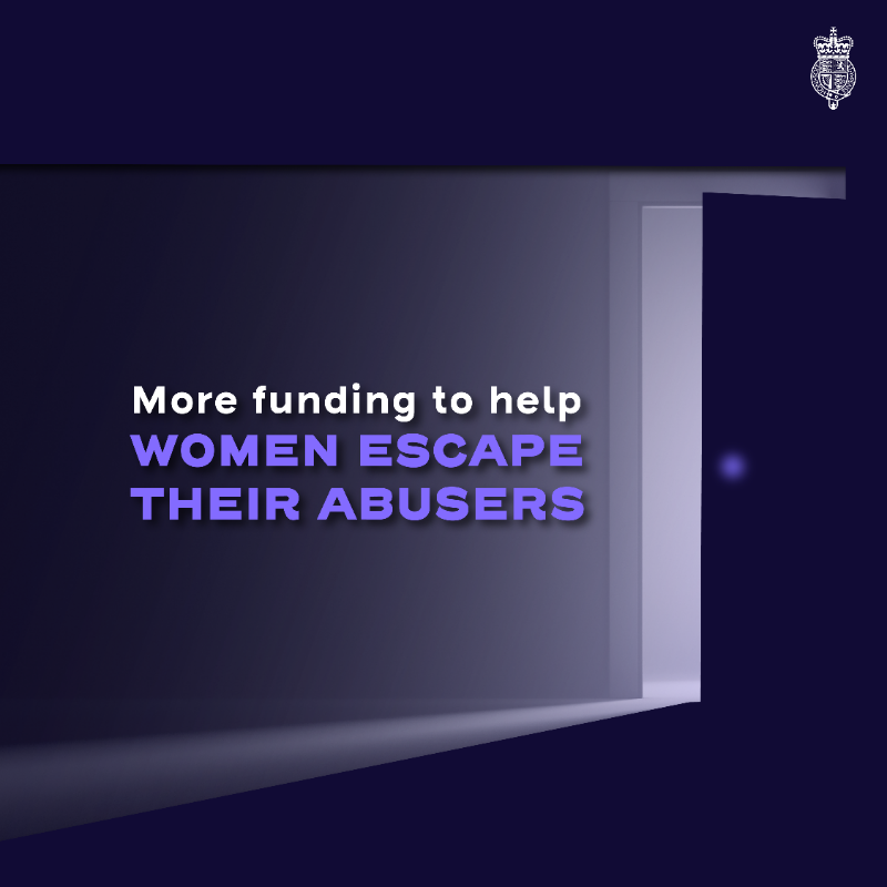 ukhomeoffice's tweet photo. We are doing whatever it takes to help victims and survivors of domestic abuse find safety. 

With an additional £2 million of government funding, we have partnered with Women's Aid so victims can access lifeline payments for critical support and to rebuild their lives long-term.