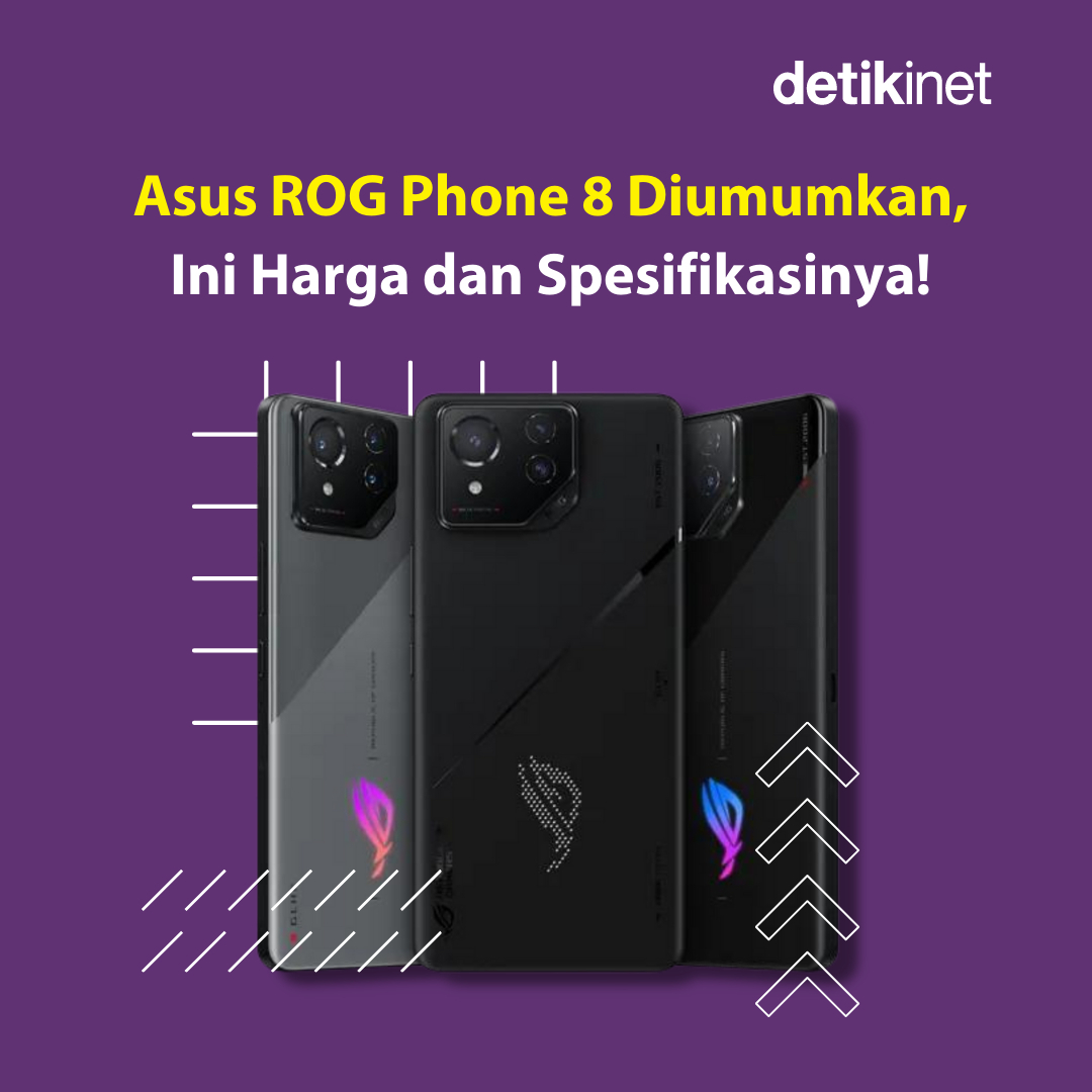 detikinet's tweet photo. Asus ROG Phone 8 resmi diumumkan di perhelatan CES 2024! Sejumlah pembaruan dan peningkatan dibawa oleh HP gaming ini. Penasaran?
#Asus #AsusROG #AsusROGPhone #ROGPhone8 #Gadget #Smartphone https://t.co/HXOzvYmNcV