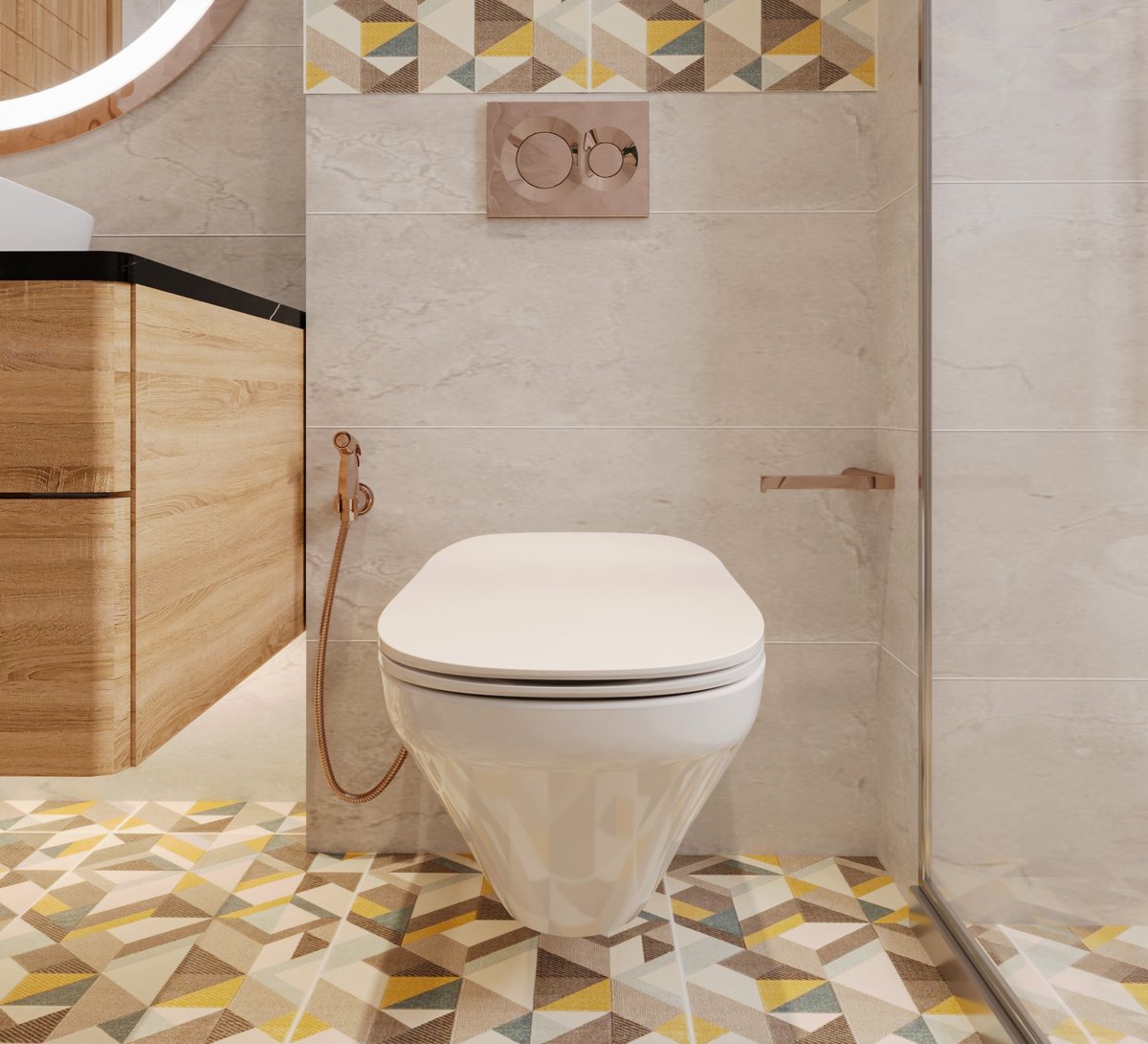 Imagine a bathroom that makes you feel like walking into an art gallery. That's what the magic of #KohlerBoldLook is all about. Take a look at this wonderful setup. #Kohler #KohlerIndia #BathroomDecor #DecorInspo #LuxurySpaces #LuxuryLifestyle #BathroomDesign #HomeDecor