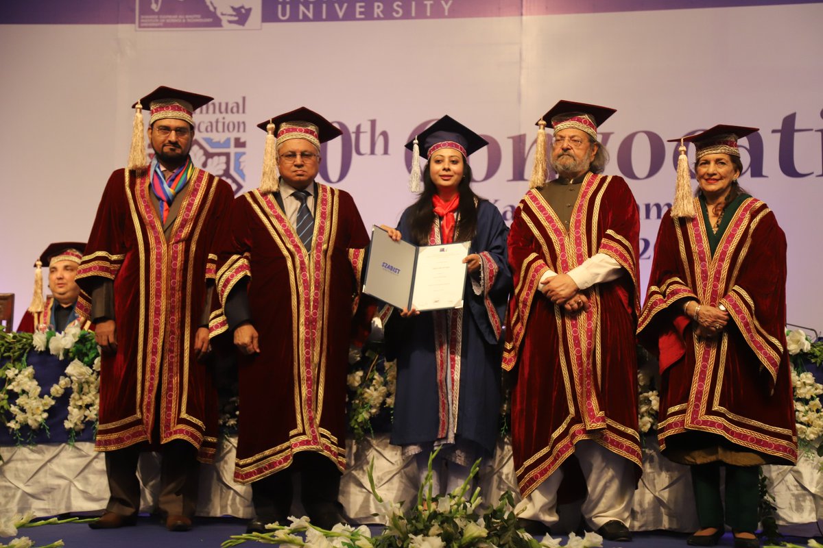 Federal Education Minister Madad Ali Sindhi attended the 20th convocation of SZABIST Karachi Campus.