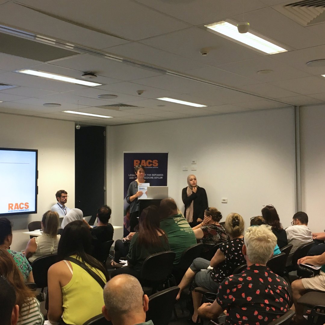 RACS spoke to a packed room of people for December's Palestinian community information session held in partnership with @SSI_tweets Visit our website for information on upcoming sessions 👉 racs.org.au/information-se…