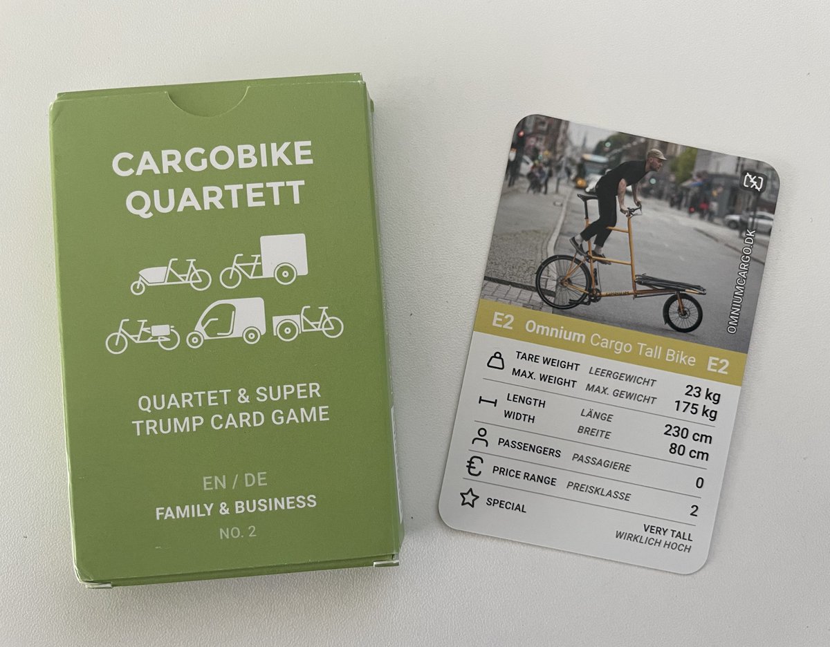 mattroot80's tweet image. What’s the best gift you’ve ever received?

Well cargo bike top trump cards will take some beating!

Thanks @jthoem you legend