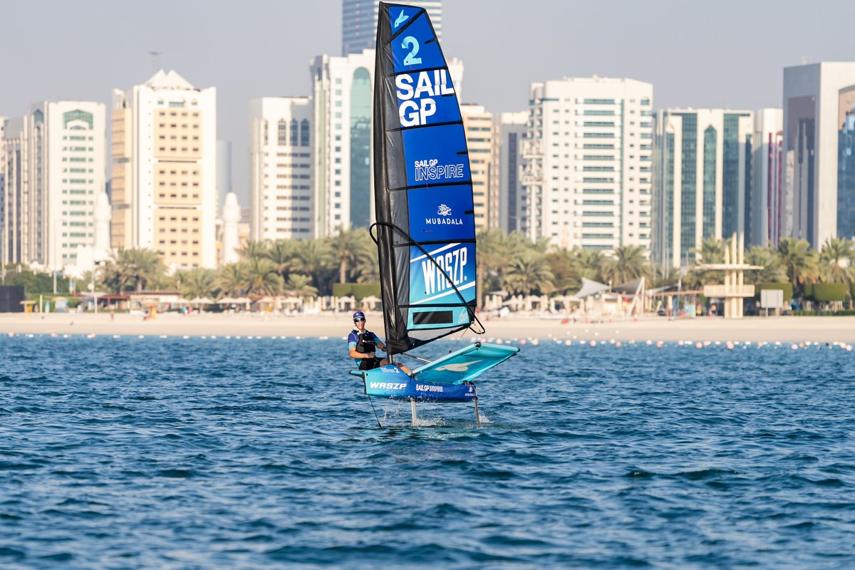 Mubadala's tweet photo. As a proud partner of #SailGP Inspire, Mubadala and @SailGP begin the largest ever Inspire Program across a week of activity in the heart of #AbuDhabi – providing sailing opportunities and STEM learning to children of all ages.
#SailGPxMubadala #MakingWavesTogether #AbuDhabiSGP https://t.co/ENbcVx1QsQ