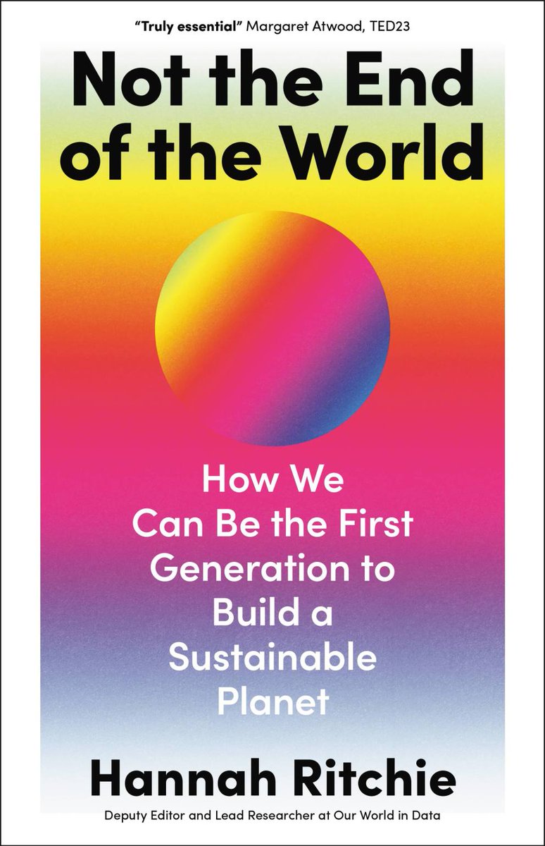 My book is published today in the US 🇺🇸 Published in the UK (& elsewhere) on 11th. It looks at 7 of our big environmental problems & how to solve them. These problems are massive. Urgent. But solvable. It's a critical decade for us to take action. nottheendoftheworld.co.uk