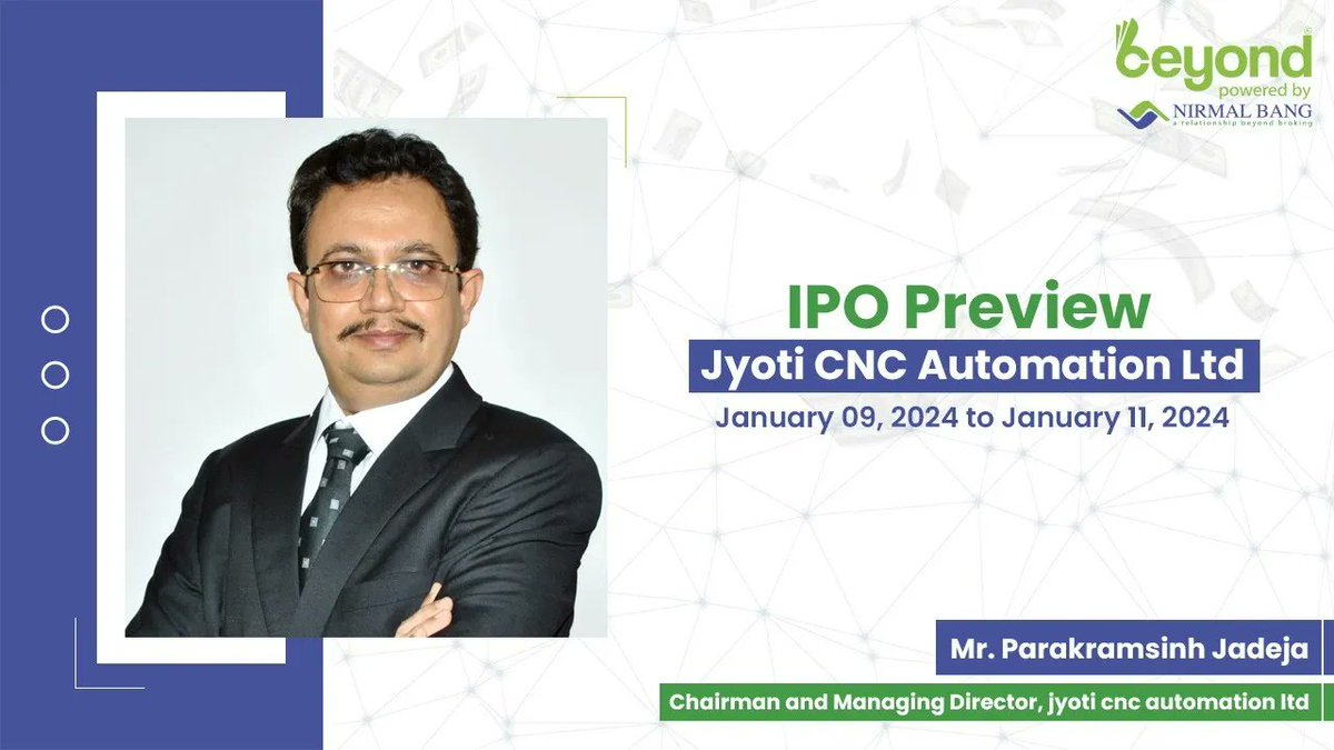 Tune in for the in-depth conversation 👇
youtu.be/ETJ8ki90IY4

Jyoti CNC Automation, a leader in CNC machine manufacturing, shares its success journey with Chairman and Managing Director, Mr. Parakramsinh Jadeja. 

From a small Job Shop in '89 to serving global clients like