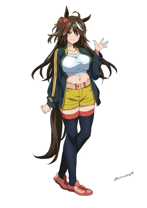 3年くらい前に描いた大人キタサンブラック。なんか「ドゥラメンテに似てる」ってコメント付いてた 