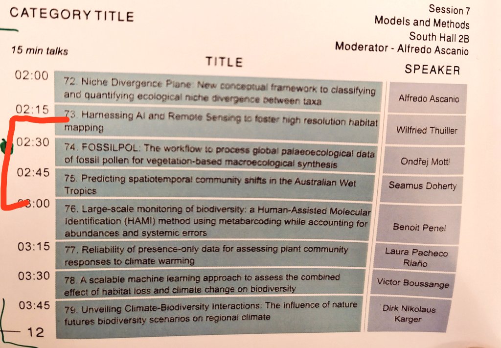 If you are interested in getting vegetation history data for your macro-ecological study, come to see my talk today at #ibsprague2024!
☝️Session 7: Models and Methods - South Hall 2B 
⏲️14:30
#fossilpol #fossilpollen #palaeoecology