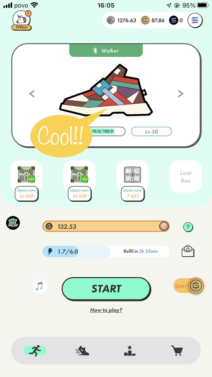 oids_nft's tweet photo. @Stepnofficial I started STEPN in 2023 and grew Uncommon CCCR shoes.

This year I want to increase my STEPN energy to 10 or higher.

#STEPNRecap2023 https://t.co/Y2s5qgojfQ