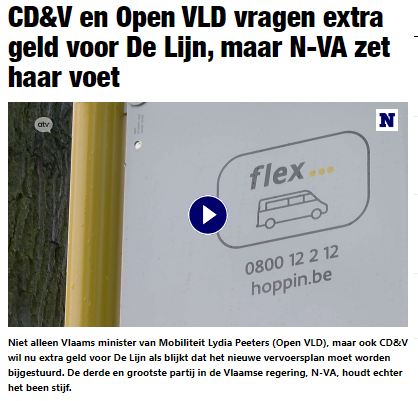 salideville's tweet photo. Het kan snel gaan op 6 maanden voor verkiezingen. En wanneer alles in de soep draait. 

@LydiaPeeters, 2/11/2023: "Geen bijkomende investeringen in De Lijn. Budget ligt vast voor komende 5 jaar!"

@openvld en @cdenv, 09/01/2024: "Wij vragen extra geld voor De Lijn." https://t.co/I7LYOMzpJc