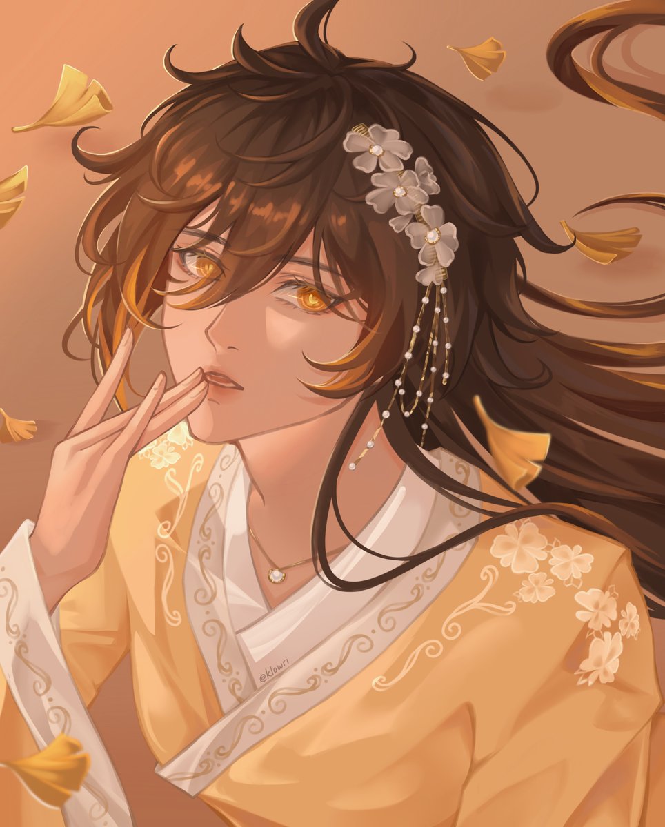 Hello!! Starting a new art account and would love to meet new moots ❤️! Here's a portrait of (feminine) Zhongli 😊 #zhongli #GenshinImpact  #genshin 

(I don't know how to use X/Twitter 🥲)