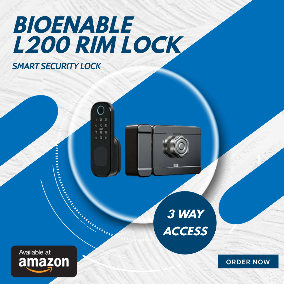 Bioenable's tweet photo. Worried about lost keys or forgotten pins? Tech-savvy security meets endless possibilities. BioEnable L200 has your back (and front!). 3 secure ways to unlock, plus auto-locking and remote access sharing.
Buy now: https://t.co/brYYf4LIc4
#KeylessLife #Convenience #BioEnable https://t.co/dhkYQt0u5j