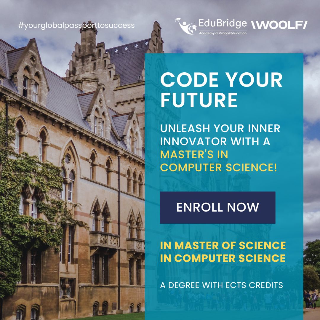 EduBridgelearn's tweet image. Empower your Innovation with Code!

Embark on a journey to unlock new possibilities with a Master&apos;s in Computer Science.

Enroll Now @ bit.ly/4atGLr4 in the Master of Science in Computer Science program

#MSCS #MastersInComputerScience #MasterOfScienceInComputerScience