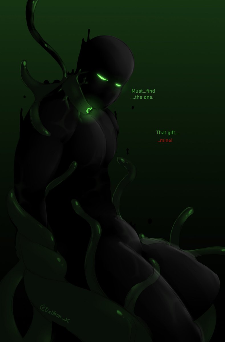 Ron, the experimental symbiote in Xyford's Lab.🧫🔬 This unknown being was discovered by him and it's been taken care for months like the plants in his lab. One accident goes after another when it accidentally got his genes, waiting for another disaster in the lab. 🧪