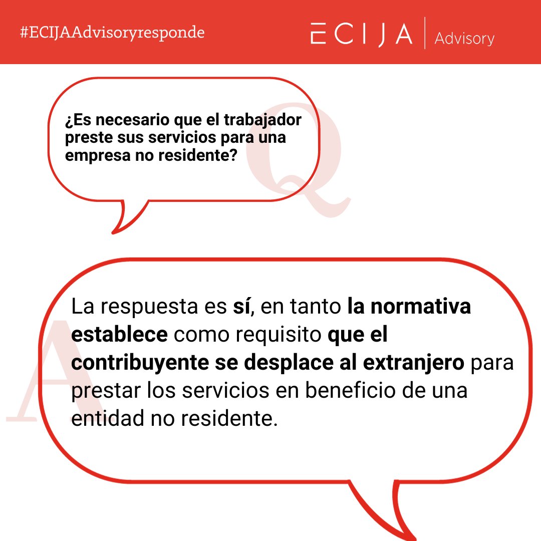 Respondemos consultas relacionadas a la exención del 7p en nuestra sección #ECIJAAdvisoryresponde. 

➡️ La exención aplica hasta 60.100 euros anuales para rendimientos del trabajo en el extranjero. 

#ECIJAAdvisory #residenciafiscal #retenciones